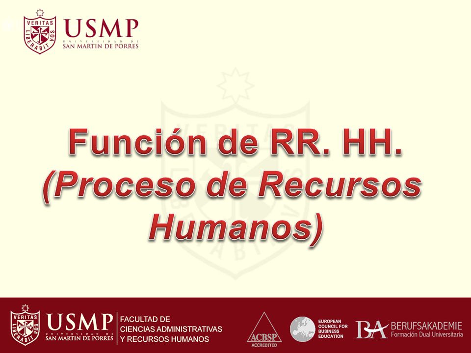 Función de RR. HH. (Proceso de Recursos Humanos)