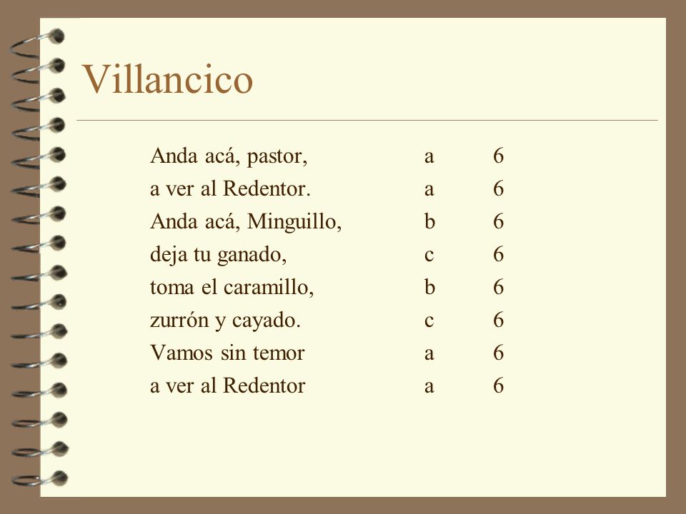 Villancico Anda acá, pastor, a 6 a ver al Redentor. a 6