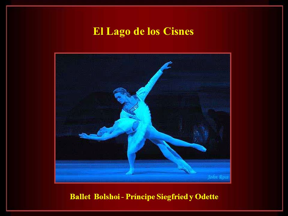 El Lago de los Cisnes Ballet Bolshoi - Príncipe Siegfried y Odette
