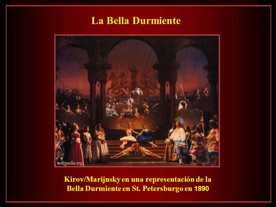 La Bella Durmiente Kirov/Marijnsky en una representación de la Bella Durmiente en St.