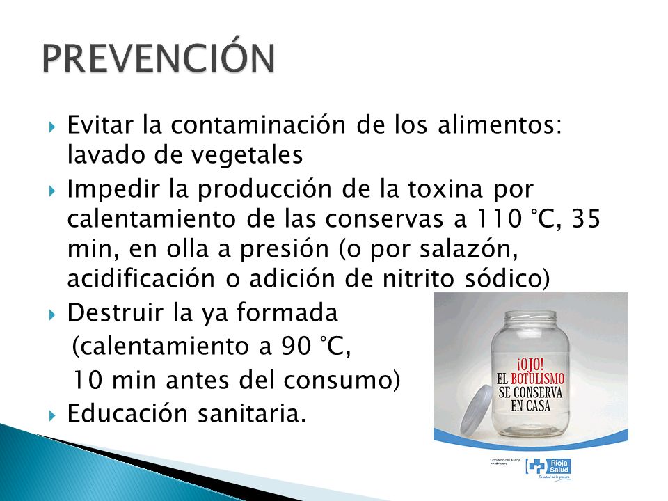 PREVENCIÓN Evitar la contaminación de los alimentos: lavado de vegetales.