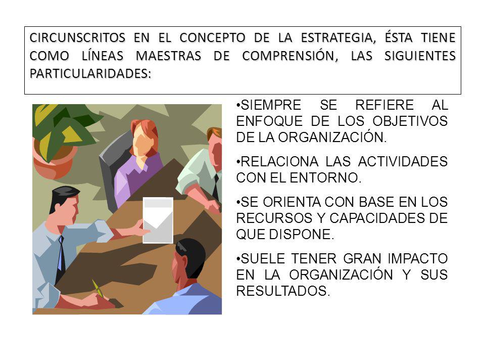 CIRCUNSCRITOS EN EL CONCEPTO DE LA ESTRATEGIA, ÉSTA TIENE COMO LÍNEAS MAESTRAS DE COMPRENSIÓN, LAS SIGUIENTES PARTICULARIDADES: