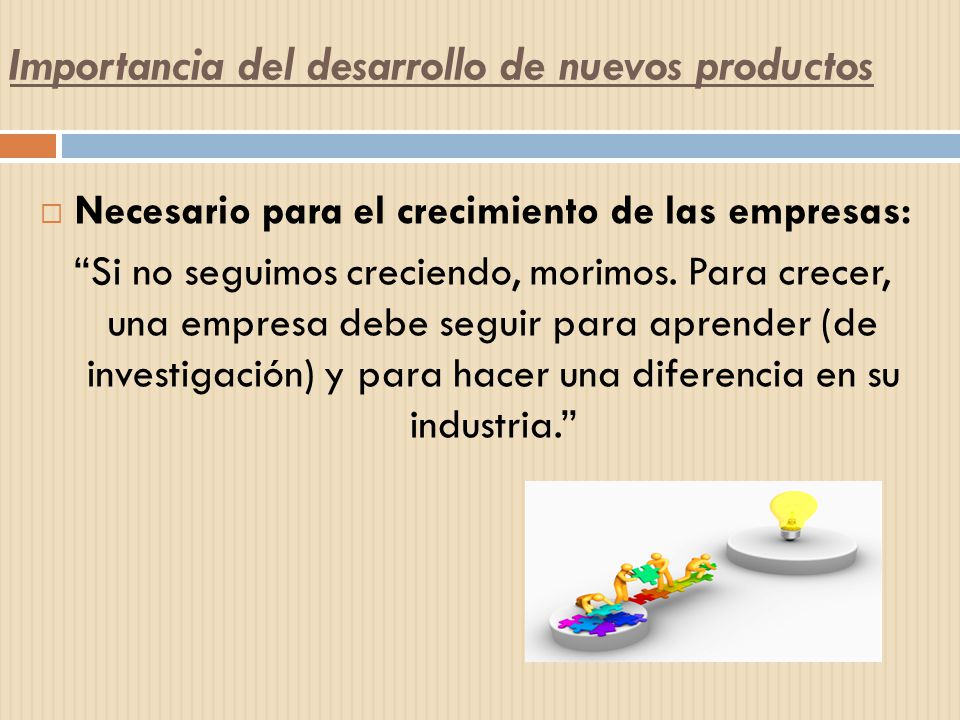 Importancia del desarrollo de nuevos productos