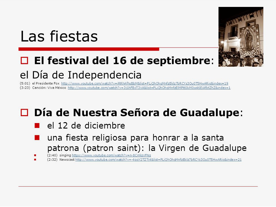 Las fiestas El festival del 16 de septiembre: el Día de Independencia