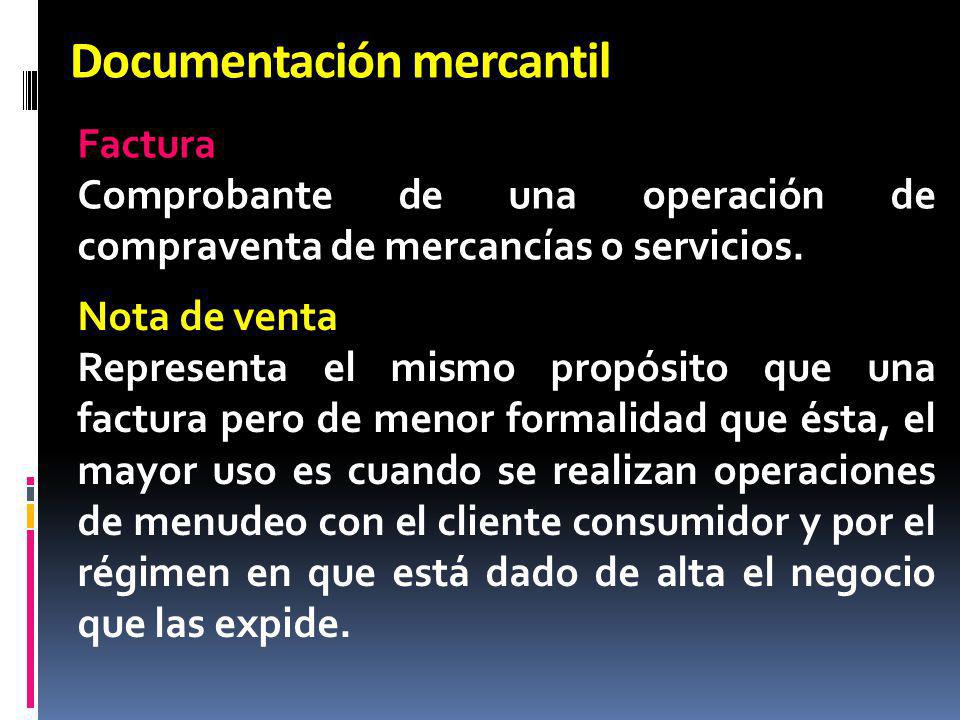 Documentación mercantil