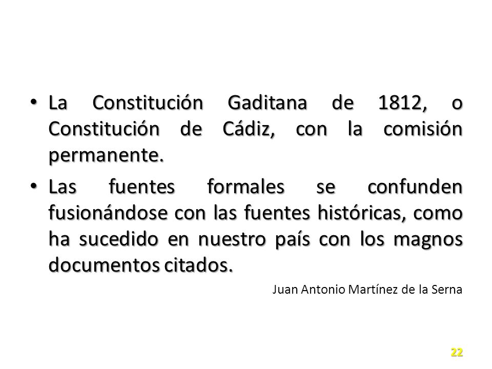 La Constitución Gaditana de 1812, o Constitución de Cádiz, con la comisión permanente.