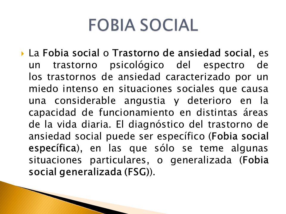 FOBIA SOCIAL