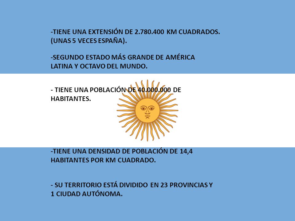 -TIENE UNA EXTENSIÓN DE KM CUADRADOS. (UNAS 5 VECES ESPAÑA).