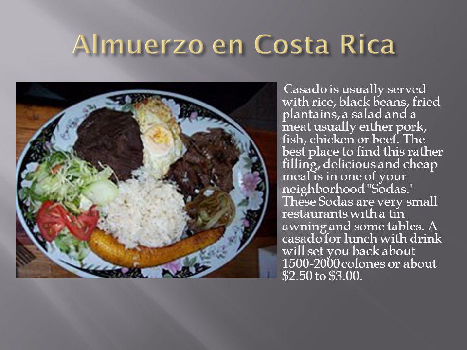 Almuerzo en Costa Rica