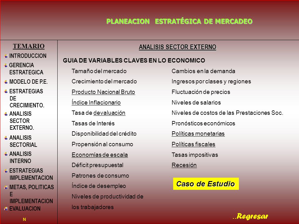 ANALISIS SECTOR EXTERNO