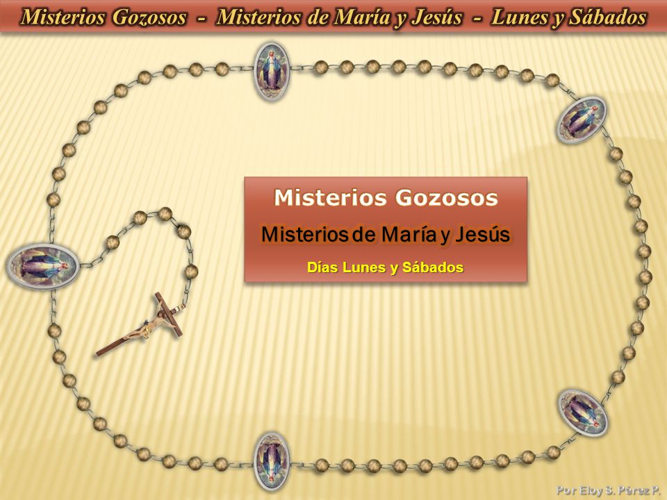 Misterios Gozosos - Misterios de María y Jesús - Lunes y Sábados