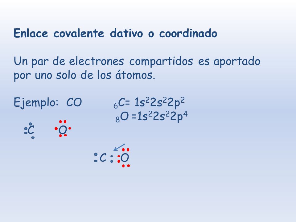 Enlace covalente dativo o coordinado