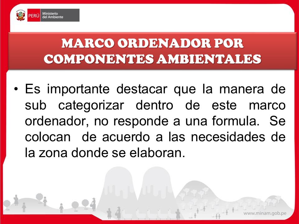 MARCO ORDENADOR POR COMPONENTES AMBIENTALES