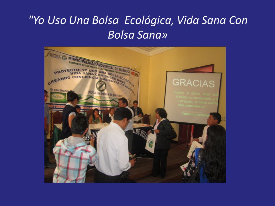 Yo Uso Una Bolsa Ecológica, Vida Sana Con Bolsa Sana»
