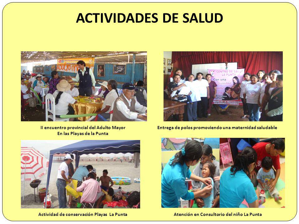 ACTIVIDADES DE SALUD II encuentro provincial del Adulto Mayor