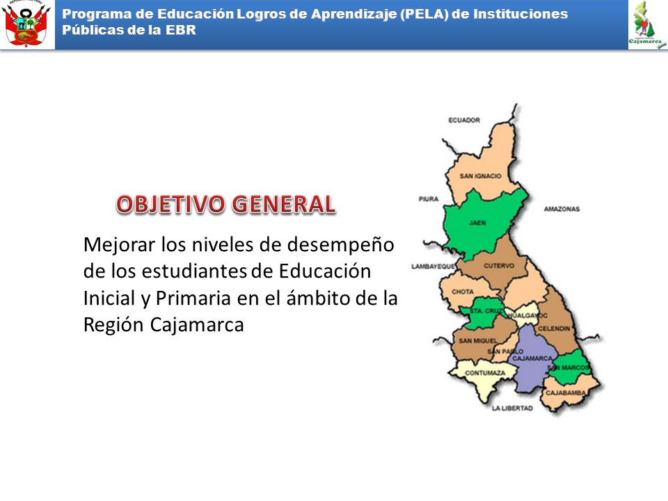 Programa de Educación Logros de Aprendizaje (PELA) de Instituciones Públicas de la EBR