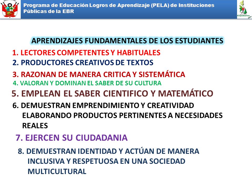 APRENDIZAJES FUNDAMENTALES DE LOS ESTUDIANTES