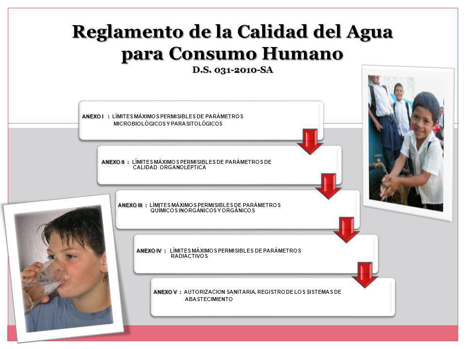 Reglamento de la Calidad del Agua para Consumo Humano D.S SA
