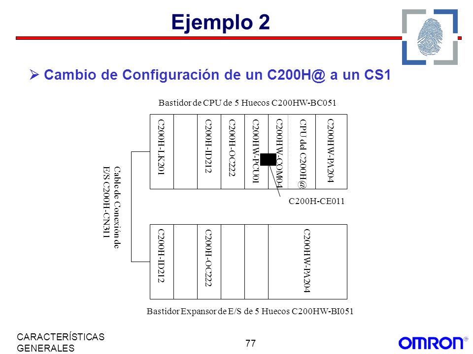 Ejemplo 2  Cambio de Configuración de un a un CS1