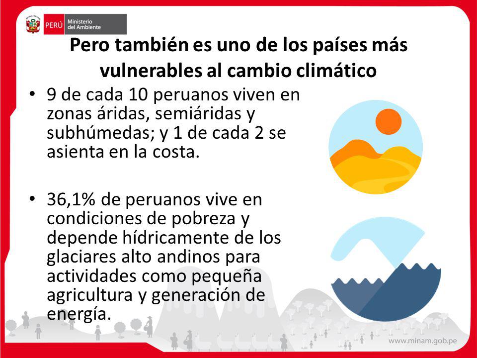 Pero también es uno de los países más vulnerables al cambio climático