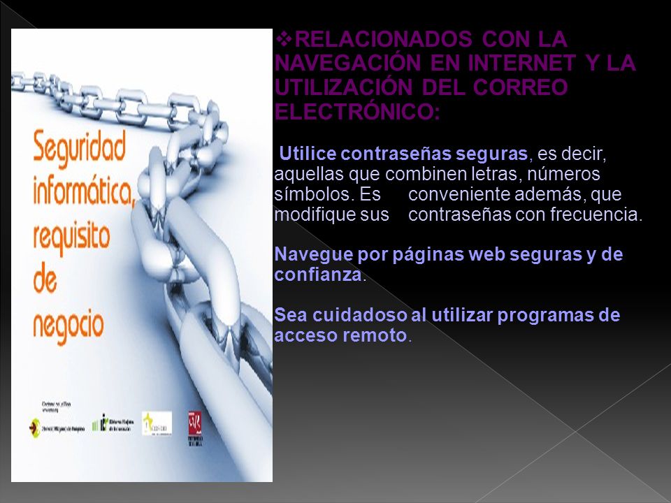 RELACIONADOS CON LA NAVEGACIÓN EN INTERNET Y LA UTILIZACIÓN DEL CORREO ELECTRÓNICO: