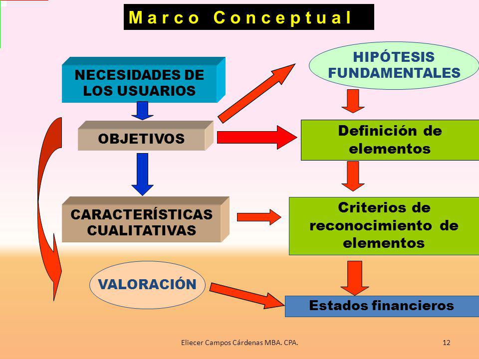 M a r c o C o n c e p t u a l Definición de elementos