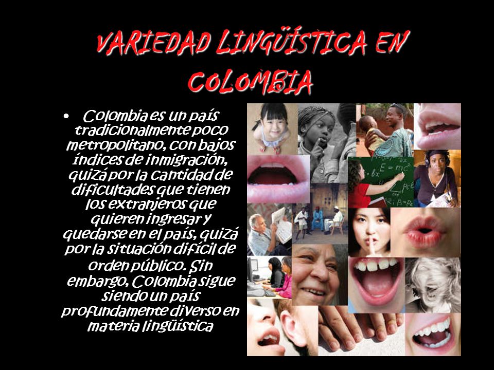 VARIEDAD LINGÜÍSTICA EN COLOMBIA