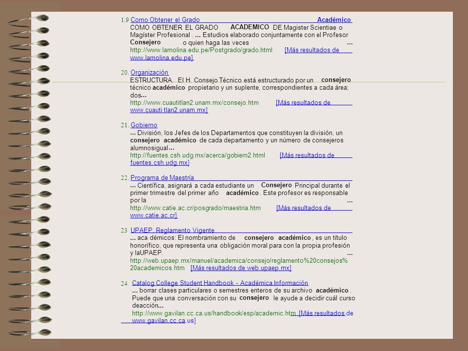 1.9 Como Obtener el Grado. Académico. COMO OBTENER EL GRADO. ACADEMICO. DE Magister Scientiae o.