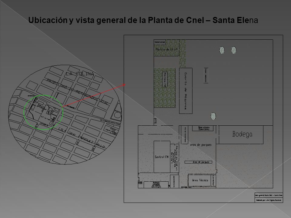 Ubicación y vista general de la Planta de Cnel – Santa Elena