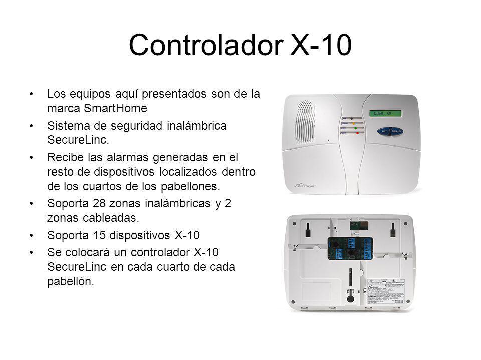 Controlador X-10 Los equipos aquí presentados son de la marca SmartHome. Sistema de seguridad inalámbrica SecureLinc.