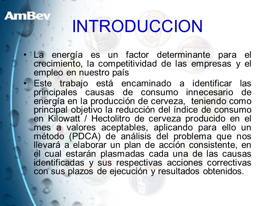 INTRODUCCION La energía es un factor determinante para el crecimiento, la competitividad de las empresas y el empleo en nuestro país.
