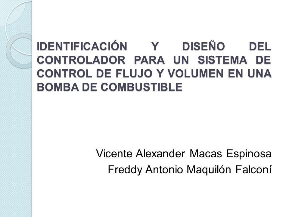 IDENTIFICACIÓN Y DISEÑO DEL CONTROLADOR PARA UN SISTEMA DE CONTROL DE FLUJO Y VOLUMEN EN UNA BOMBA DE COMBUSTIBLE