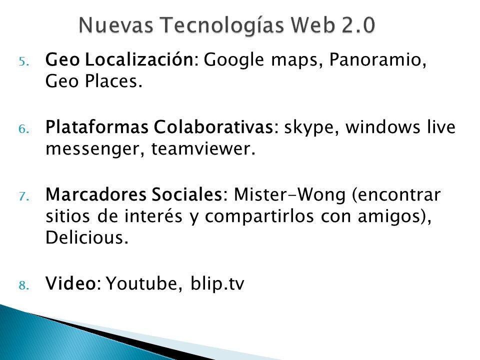 Nuevas Tecnologías Web 2.0