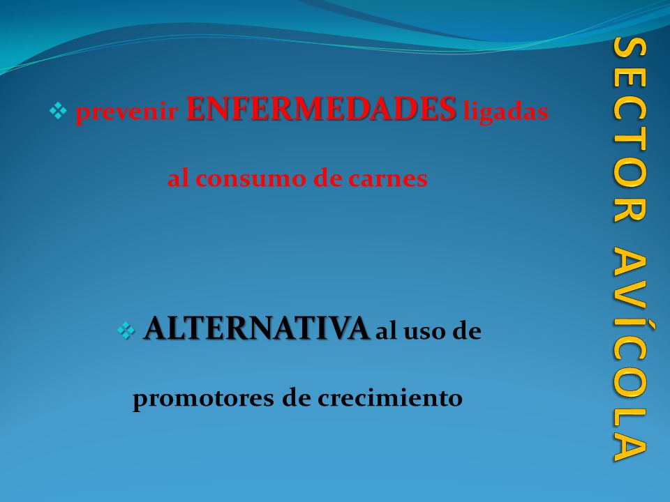 SECTOR AVÍCOLA prevenir ENFERMEDADES ligadas al consumo de carnes