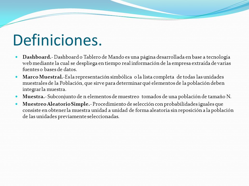 Definiciones.