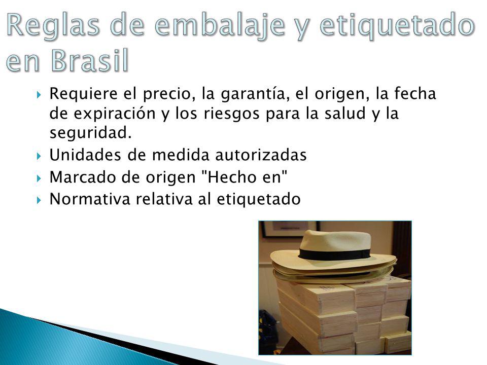 Reglas de embalaje y etiquetado en Brasil