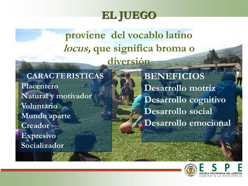 proviene del vocablo latino locus, que significa broma o diversión