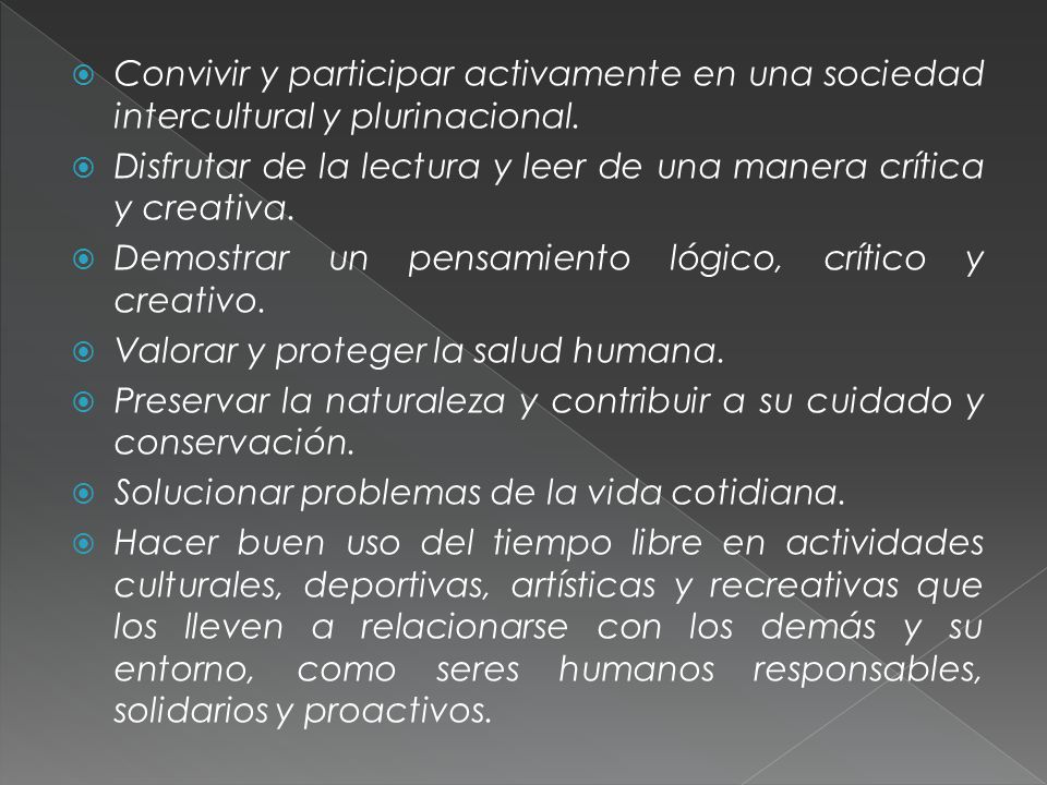 Convivir y participar activamente en una sociedad intercultural y plurinacional.