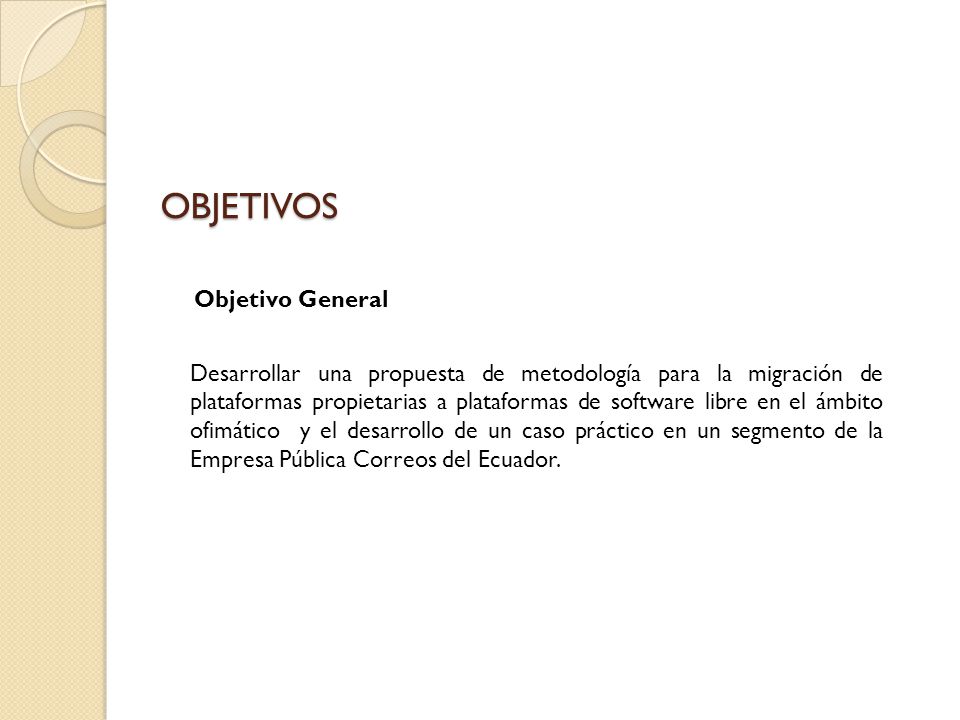 OBJETIVOS