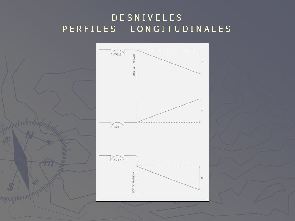 P E R F I L E S L O N G I T U D I N A L E S
