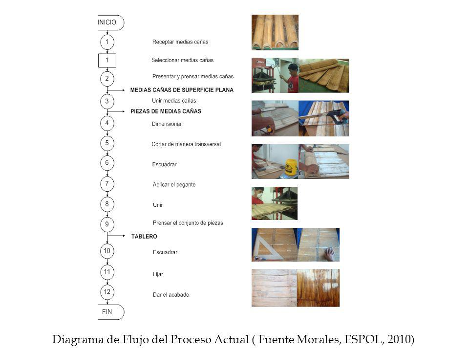 Diagrama de Flujo del Proceso Actual ( Fuente Morales, ESPOL, 2010)