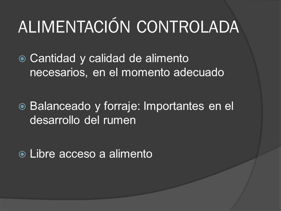 ALIMENTACIÓN CONTROLADA