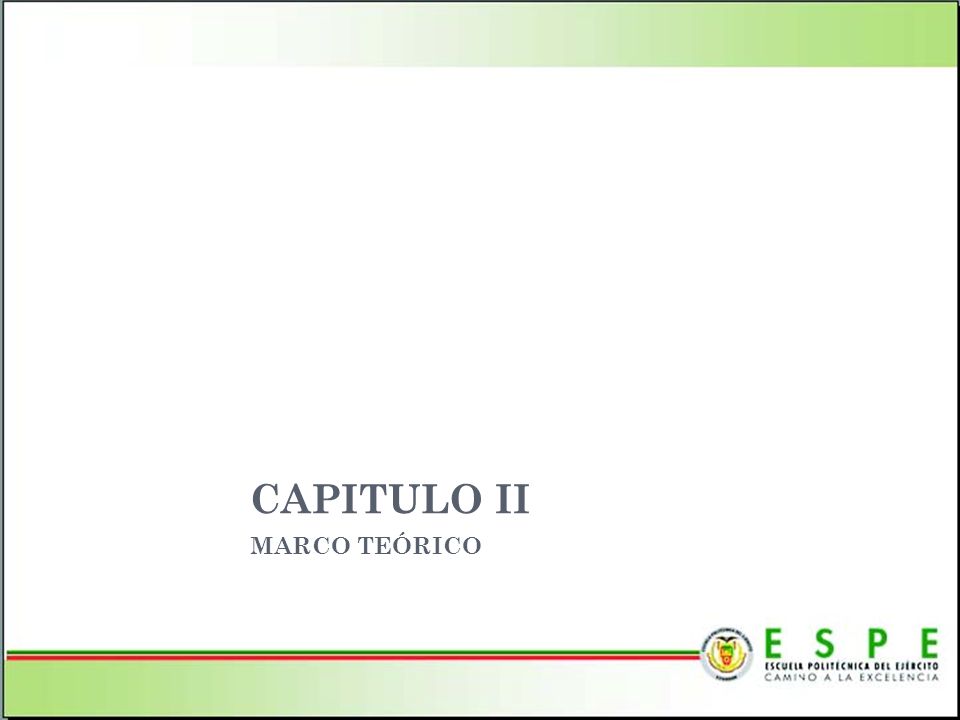 CAPITULO II MARCO TEÓRICO