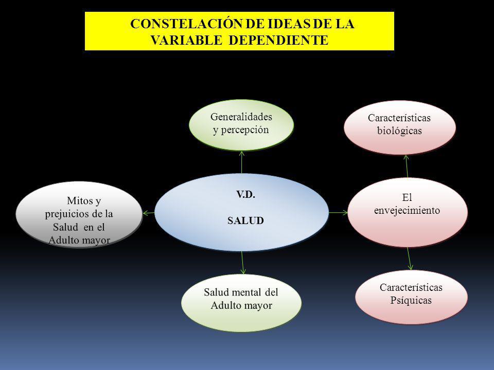 CONSTELACIÓN DE IDEAS DE LA VARIABLE DEPENDIENTE