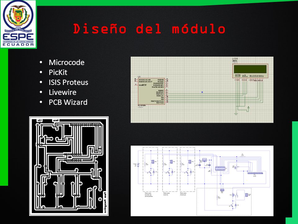 Diseño del módulo Microcode PicKit ISIS Proteus Livewire PCB Wizard