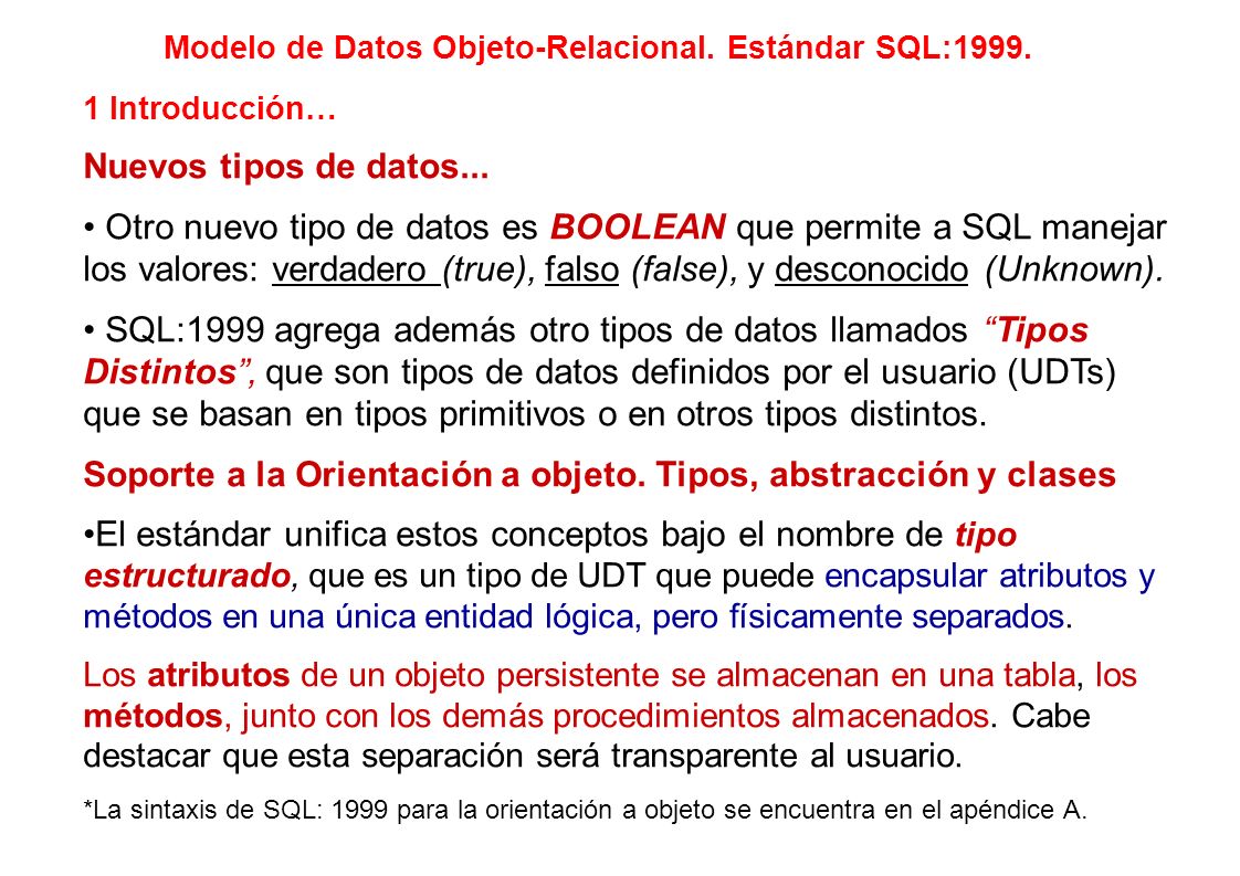 Soporte a la Orientación a objeto. Tipos, abstracción y clases