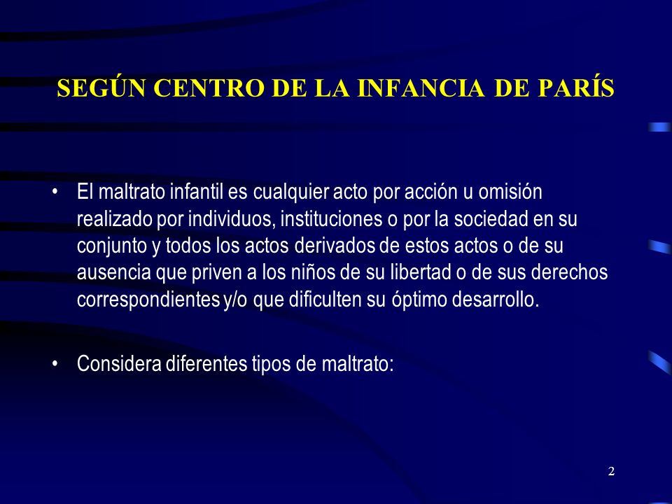 SEGÚN CENTRO DE LA INFANCIA DE PARÍS