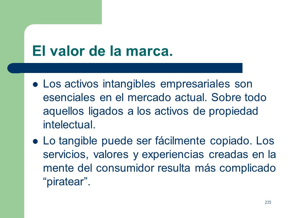 El valor de la marca.