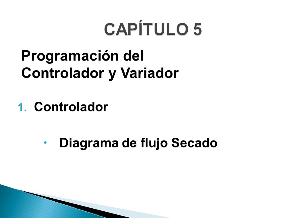 CAPÍTULO 5 Programación del Controlador y Variador Controlador