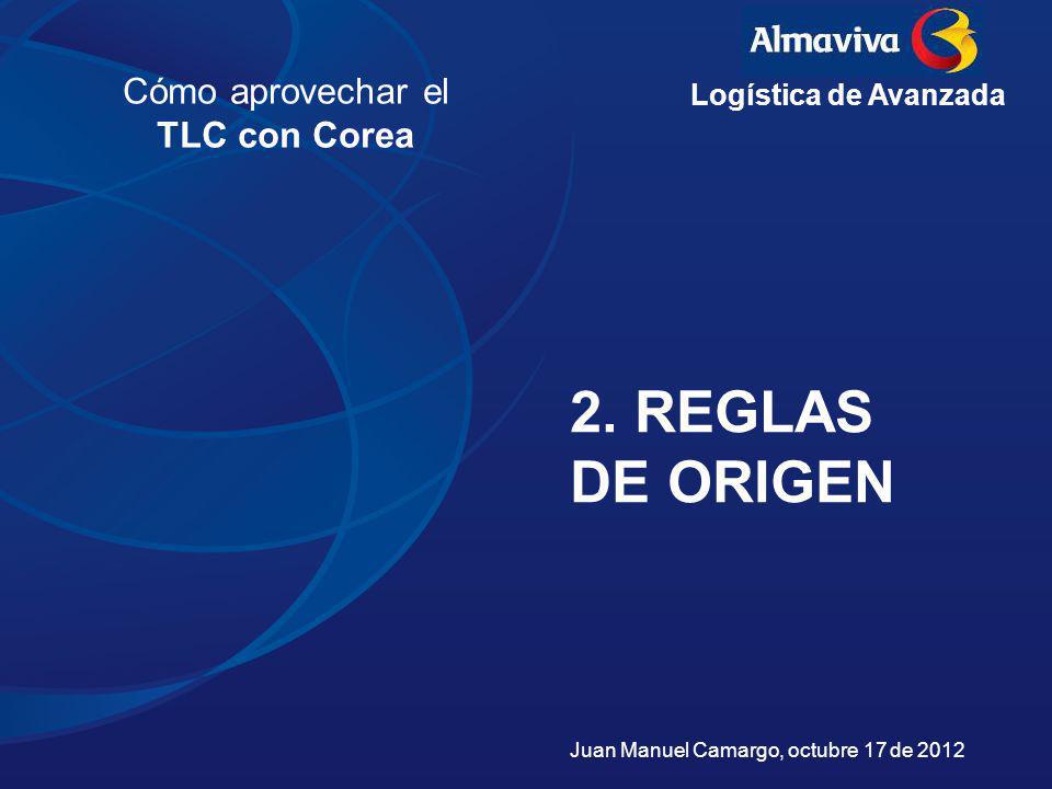2. REGLAS DE ORIGEN Cómo aprovechar el TLC con Corea